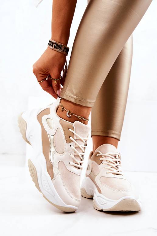 Sports Shoes Sneakers Beige Retroque