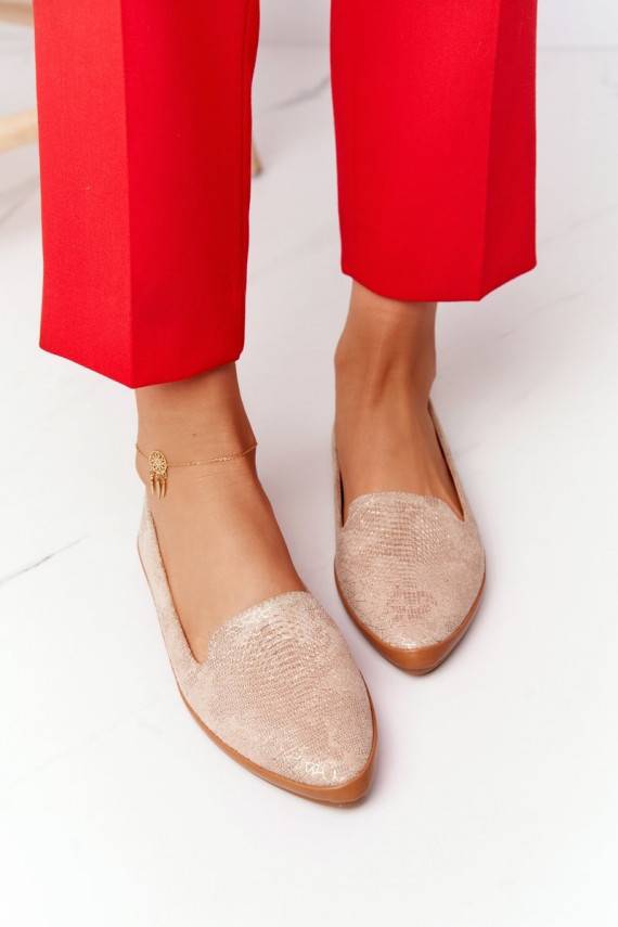 Women's Loafers Sergio Leone MK700 Suede Beige
