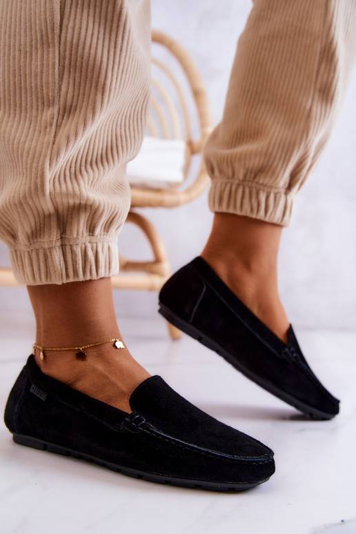 Women's Suede Loafers Big Star JJ274654 Black Women's Suede Loafers Big Star JJ274654 Black