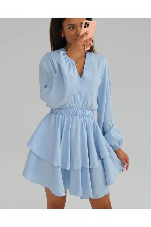 Mia - light blue boho mini dress Mia - light blue boho mini dress