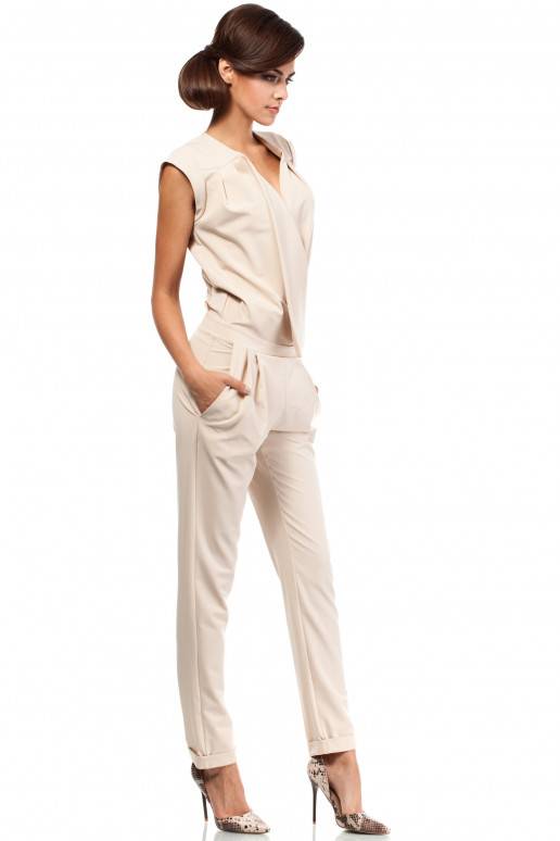 Smėlio spalvos kombinezonas iš Moe