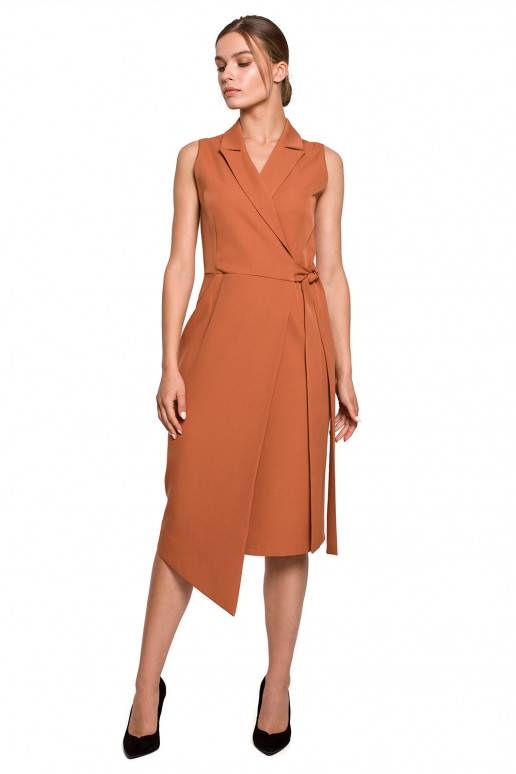 Rudos spalvos suknelė iš Style