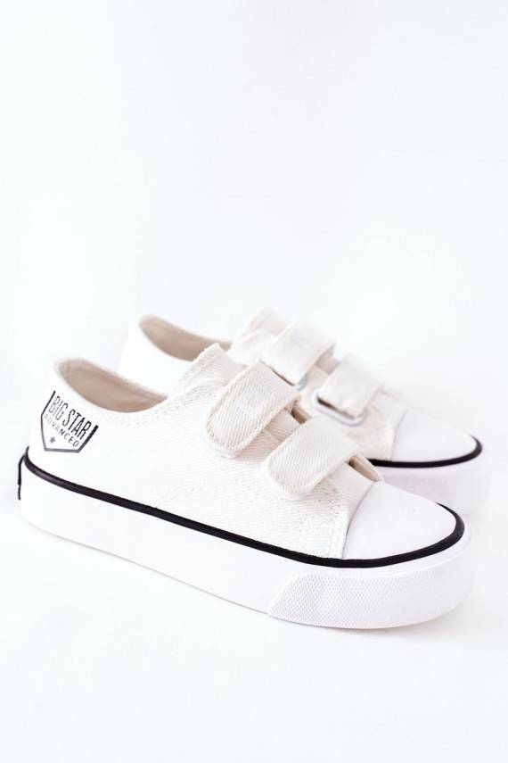 Children's Sneakers With Velcro Big Star FF374061 White