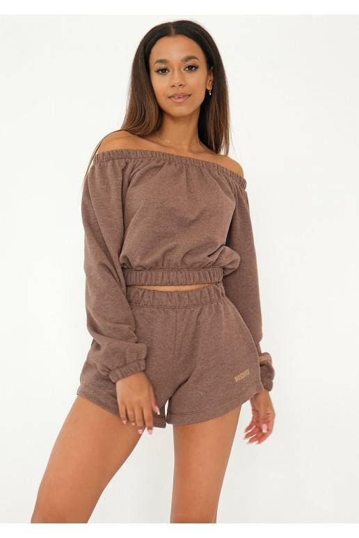 Roca - Melange cacao brown top Roca - Melange cacao brown top