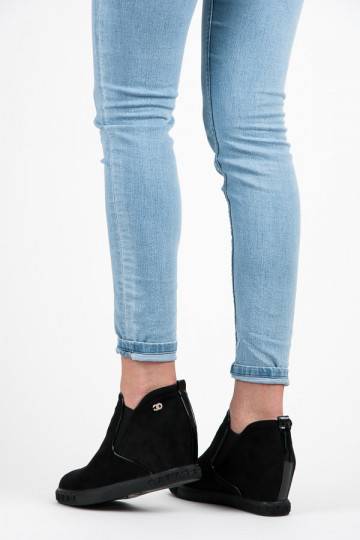 Suede Black Slip On Shoes...