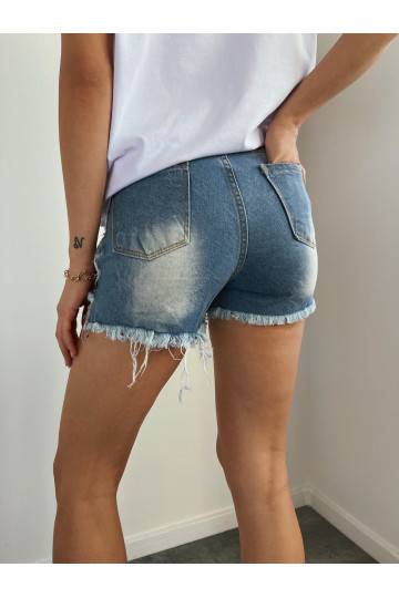 Casual denim shorts in white 2