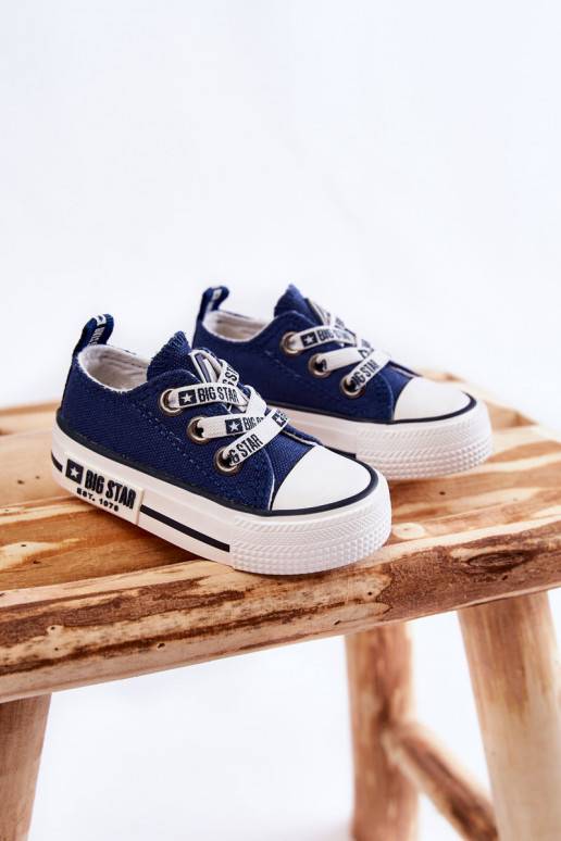Children's Cloth Sneakers BIG STAR KK374050 Navy blue