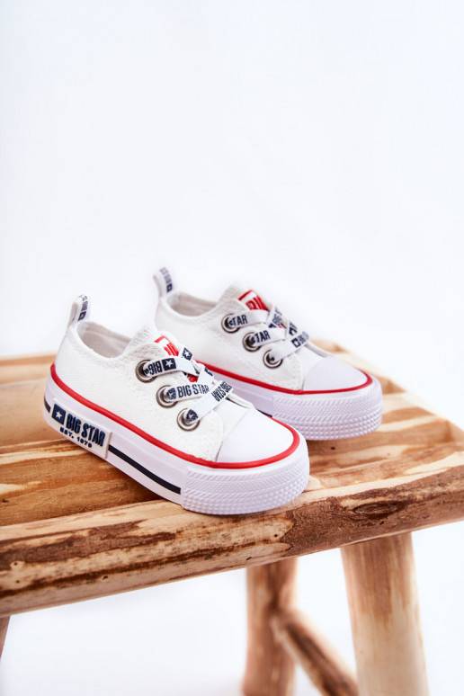 Children's Cloth Sneakers BIG STAR KK374048 White