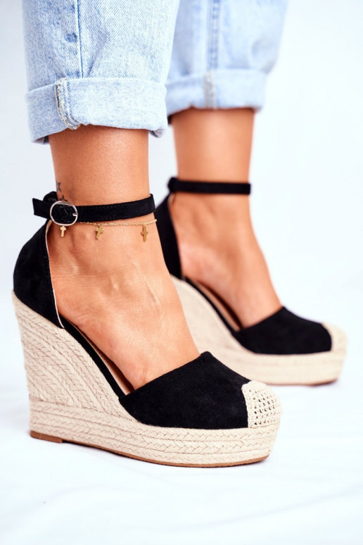 Braided Wedge Sandals Black Avocado Braided Wedge Sandals Black Avocado