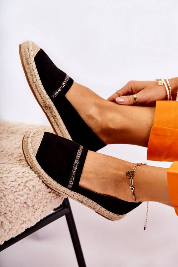 Classic Women's Slip-On Espadrilles Black Cersei