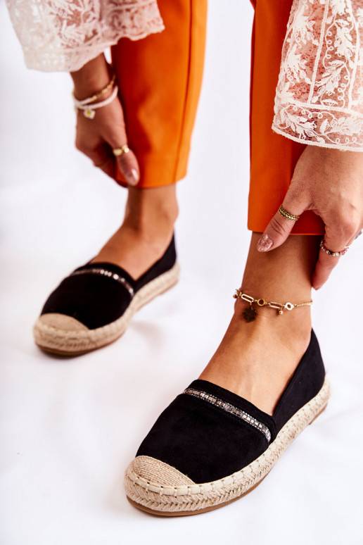 Classic Women's Slip-On Espadrilles Black Cersei Classic Women's Slip-On Espadrilles Black Cersei