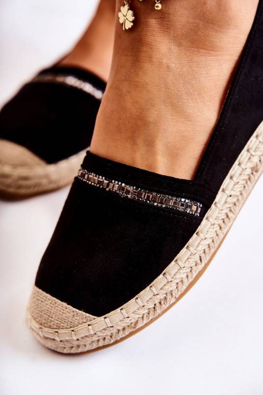 Classic Women's Slip-On Espadrilles Black Cersei Classic Women's Slip-On Espadrilles Black Cersei