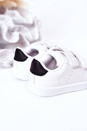 Children's Sneakers With Velcro White-Black California 2