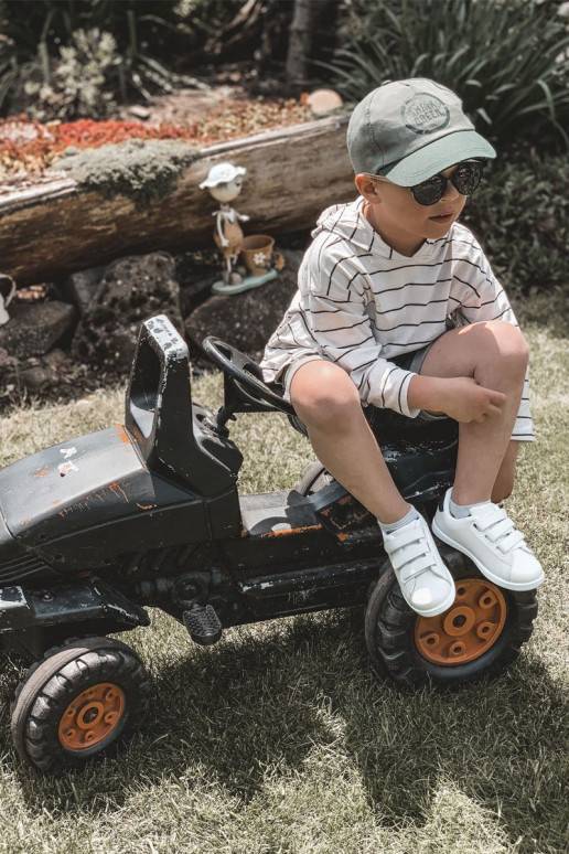 Children's Sneakers With Velcro White-Black California Children's Sneakers With Velcro White-Black California