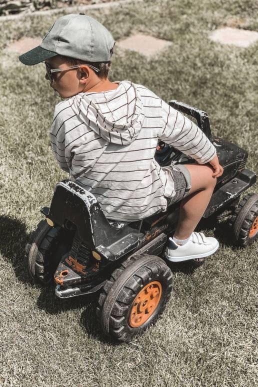 Children's Sneakers With Velcro White-Black California Children's Sneakers With Velcro White-Black California