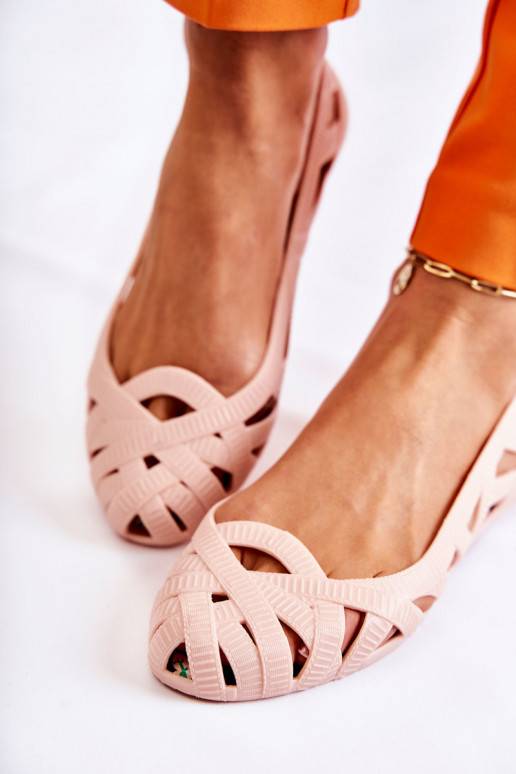 Women's Rubber Ballerinas Nude Indila Women's Rubber Ballerinas Nude Indila