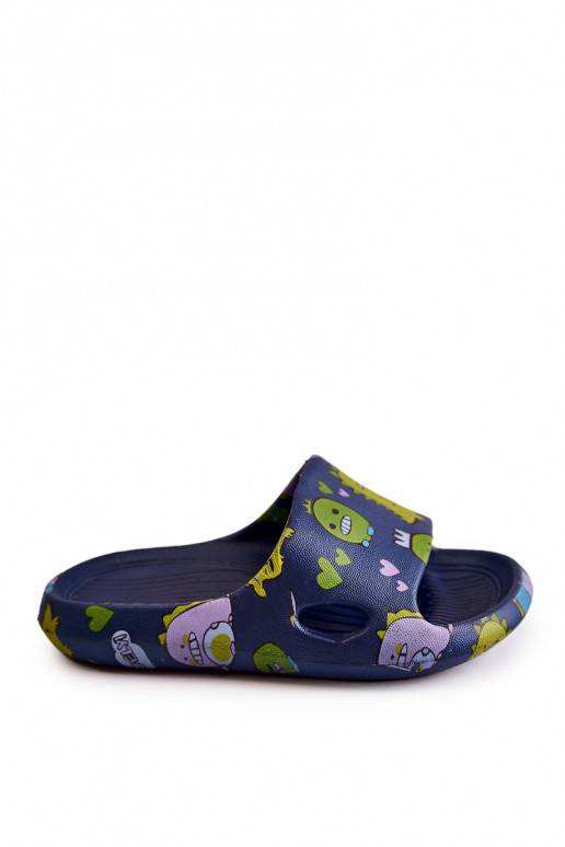 Light Children's Slippers Dinosaurs Navy Astro Light Children's Slippers Dinosaurs Navy Astro
