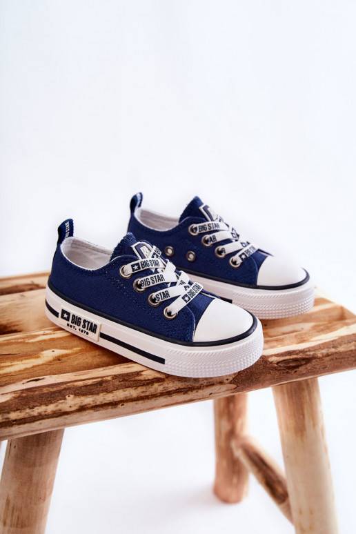 Children's Cloth Sneakers BIG STAR KK374070 Navy Blue