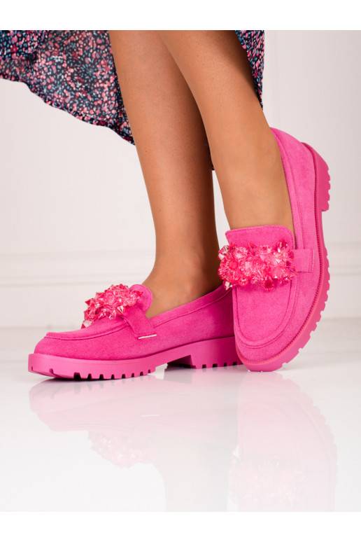 of suede Women's moccasins Shelovet  pink