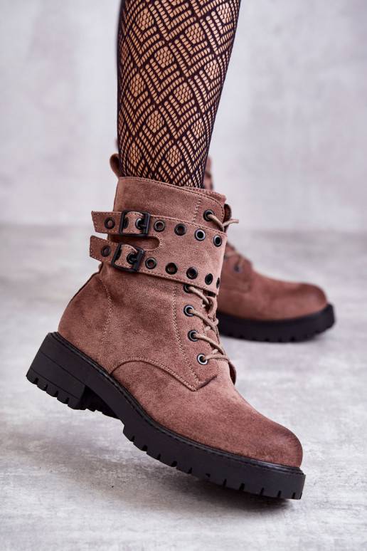 Women's Suede Warm Boots Bright brown Silvor