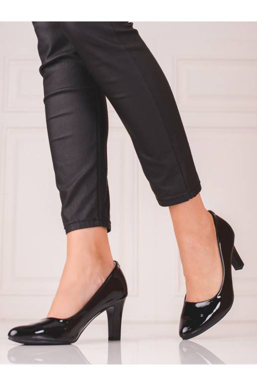High-heeled shoes black Shelovet 