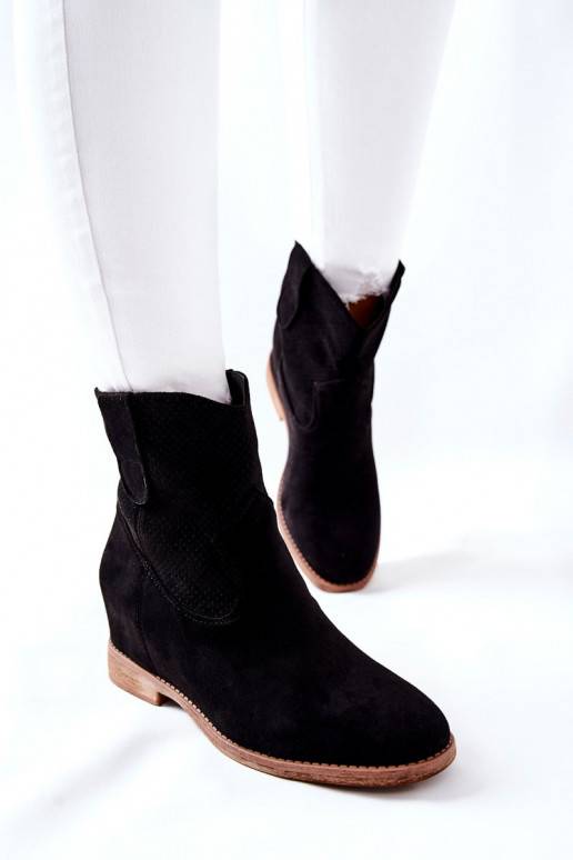 Women s Boots Suede Black Polon