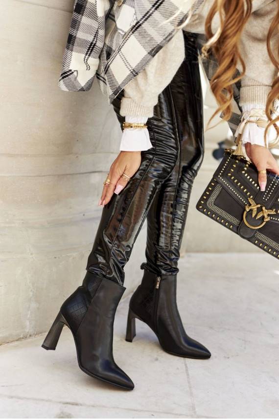 Women's Boots Black on wedge Olastis