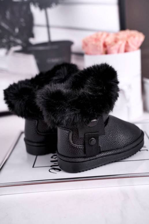Children's snow boots warm with fur black Marella Children's snow boots warm with fur black Marella