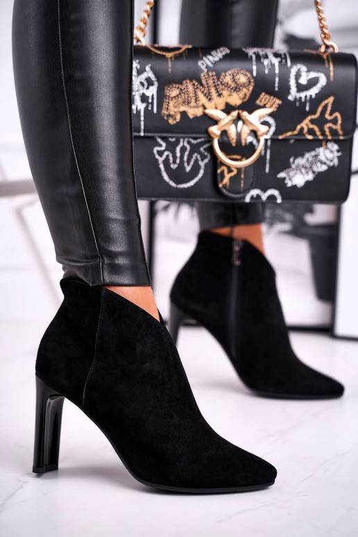 Women's Boots On High Heel Laura Messi Black