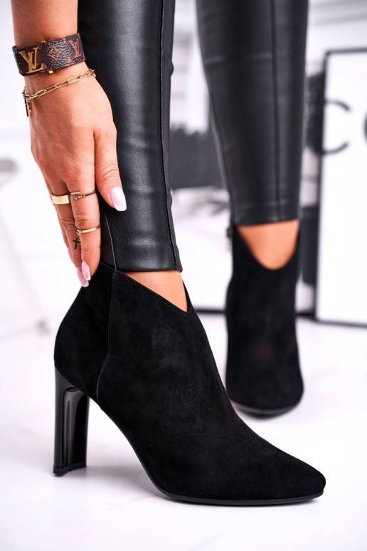 Women's Boots On High Heel Laura Messi Black