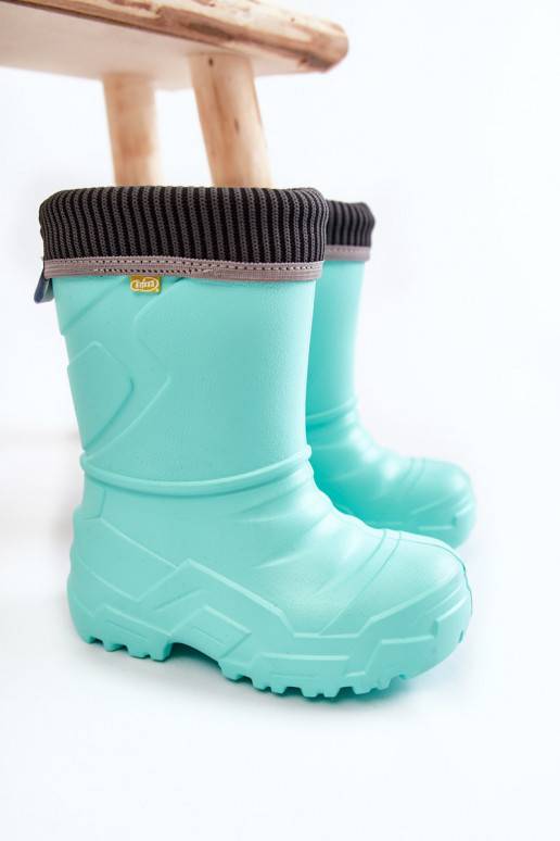 Children's Warmed Rain Boots Befado 162X305 Mint