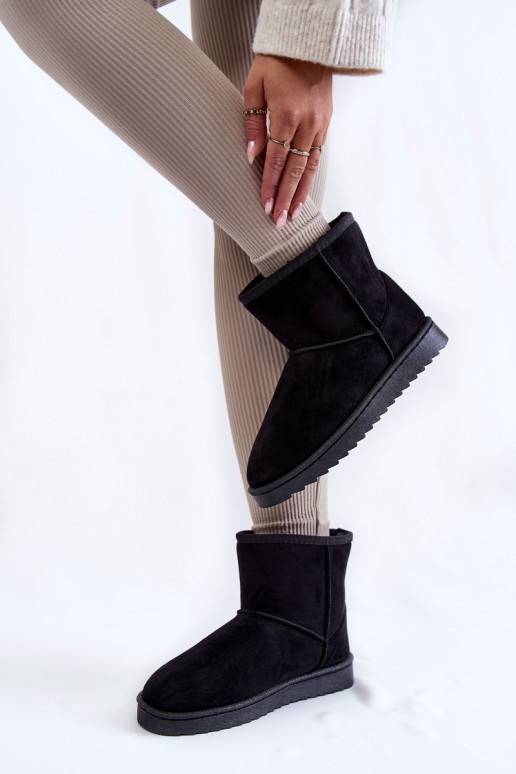 Women's Warm Snow Boots Black Virgina