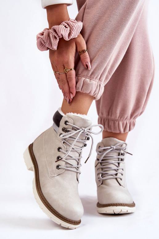 Women's Warm Boots Light Grey Lonne