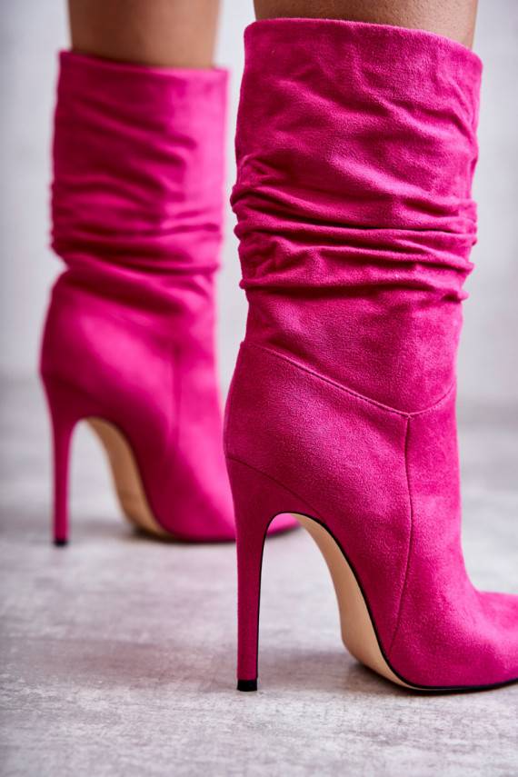 Women's Wrinkled Boots Boots pink Laguna