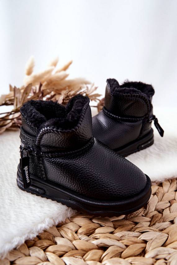 Children's Snow Boots Black Frosty