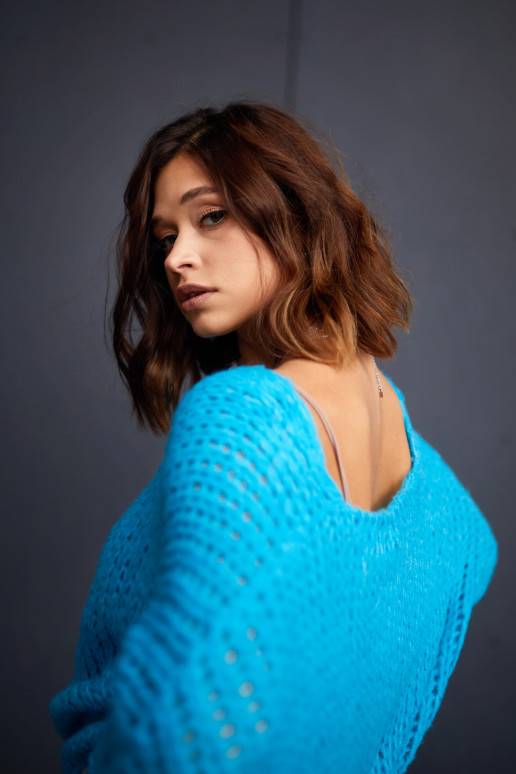 oversized sweater blue