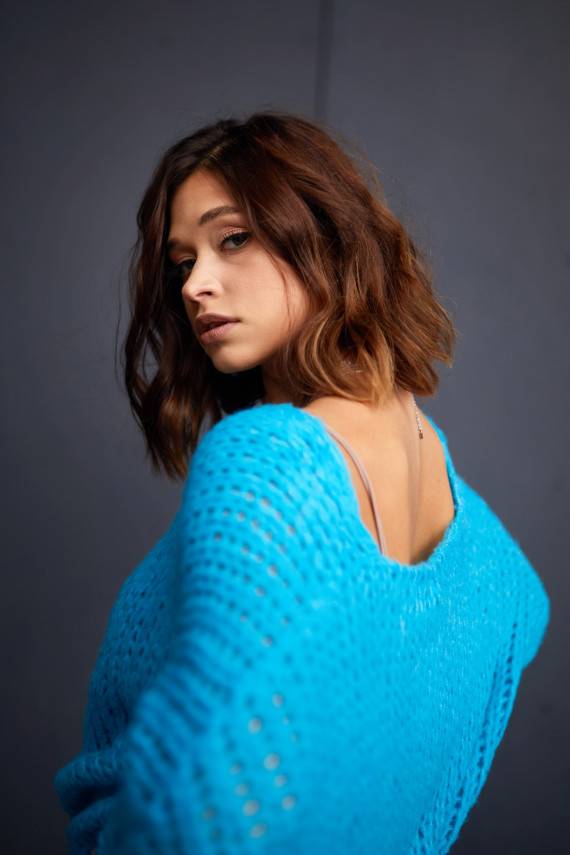 oversized sweater blue