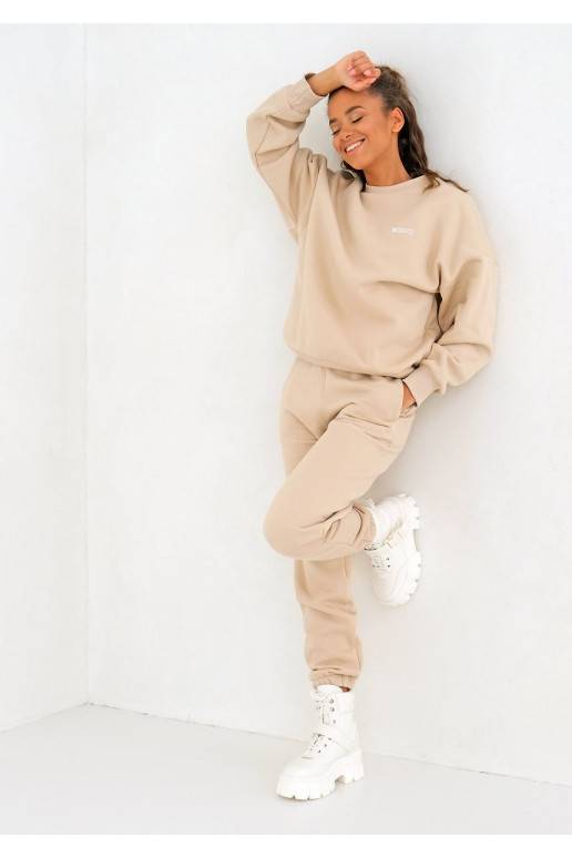 Beige warm joggers