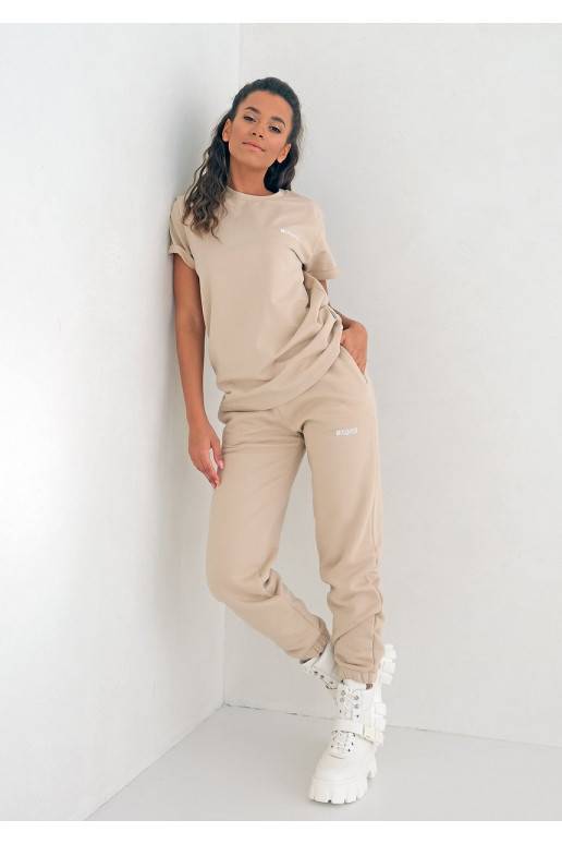 Beige warm joggers