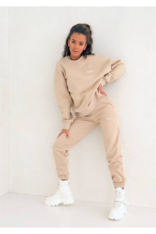 Beige warm joggers