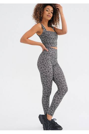 Classic - Grey leopard printed top