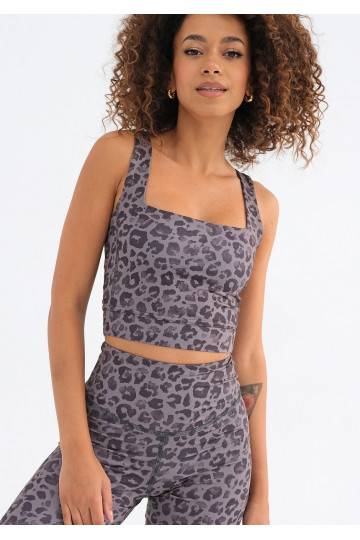 Classic - Grey leopard printed top 2