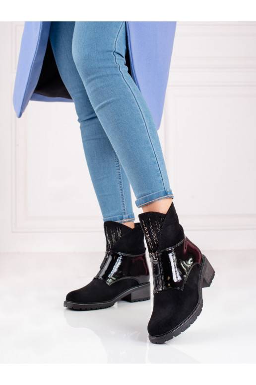 black of suede women's boots  shelovet