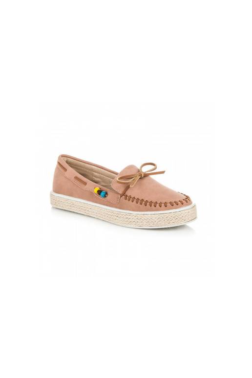 Women's Suede Loafers Dark Pink