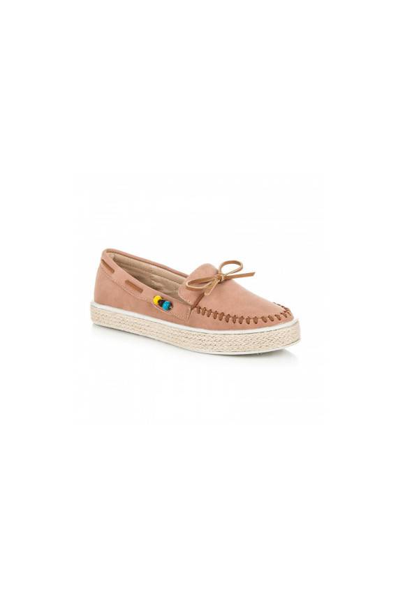 Women's Suede Loafers Dark Pink