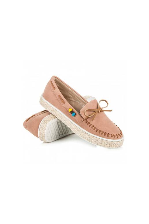 Women's Suede Loafers Dark Pink