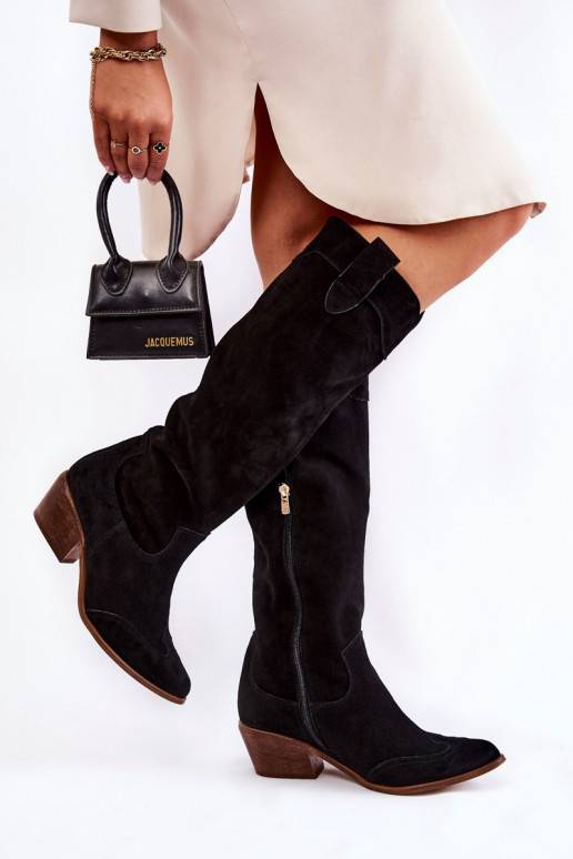 Women's High Heel Boots Lewski Shoes 3235 Black Women's High Heel Boots Lewski Shoes 3235 Black