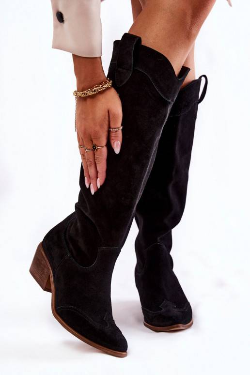 Women's High Heel Boots Lewski Shoes 3235 Black Women's High Heel Boots Lewski Shoes 3235 Black