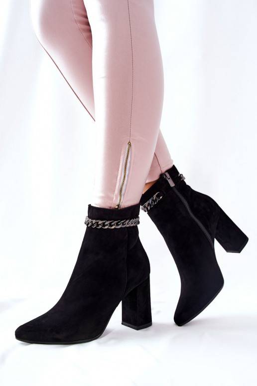 Leather High Boots Laura Messi Black 2203