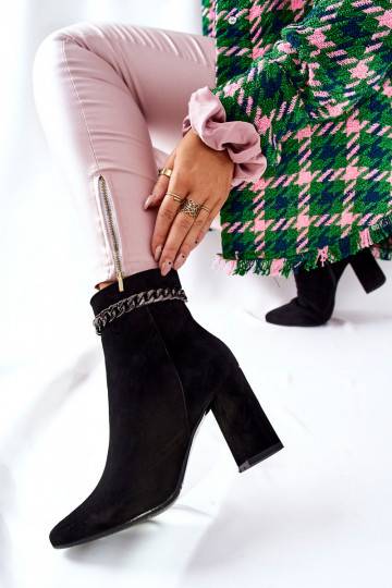 Leather High Boots Laura Messi Black 2203 2